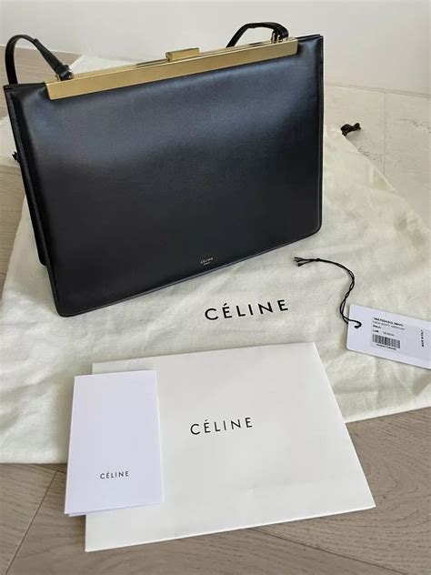 flap clasp bag celine|Celine medium clasp bag.